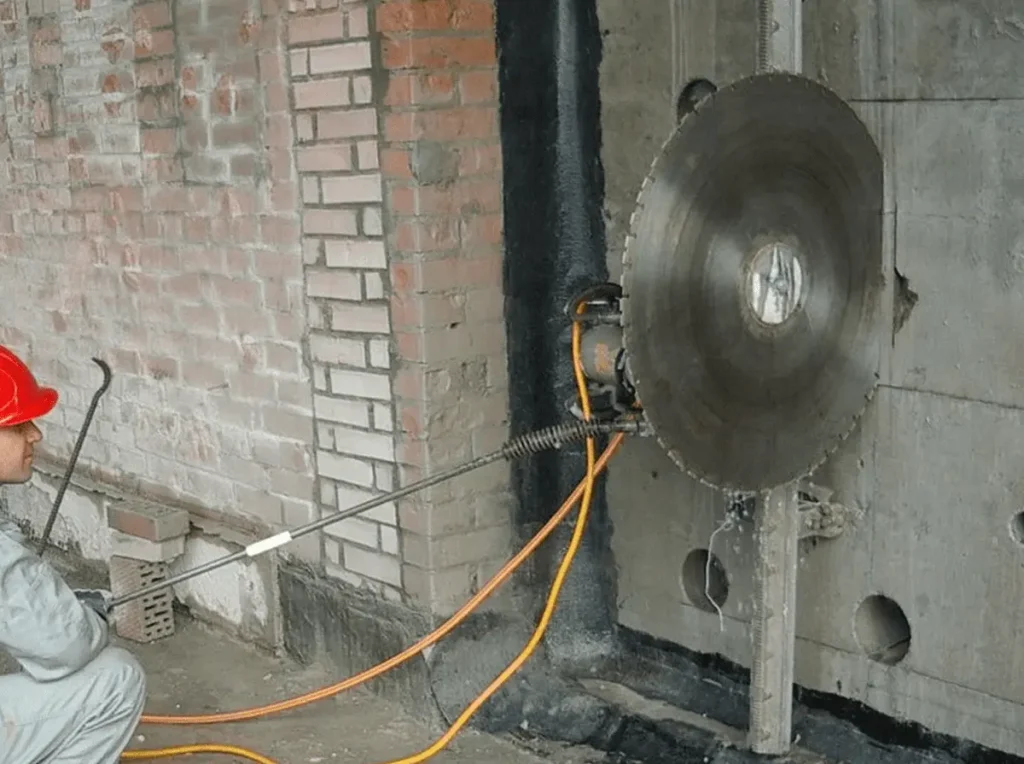 المشاريع 1 فريق عمل Drill Max يقوم بأعمال قص وتخريم خرسانة في مشروع بالشيخ زايد